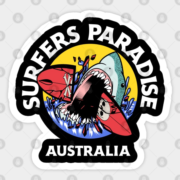 Surfers Paradise – Australia Sticker by Stylecombinator